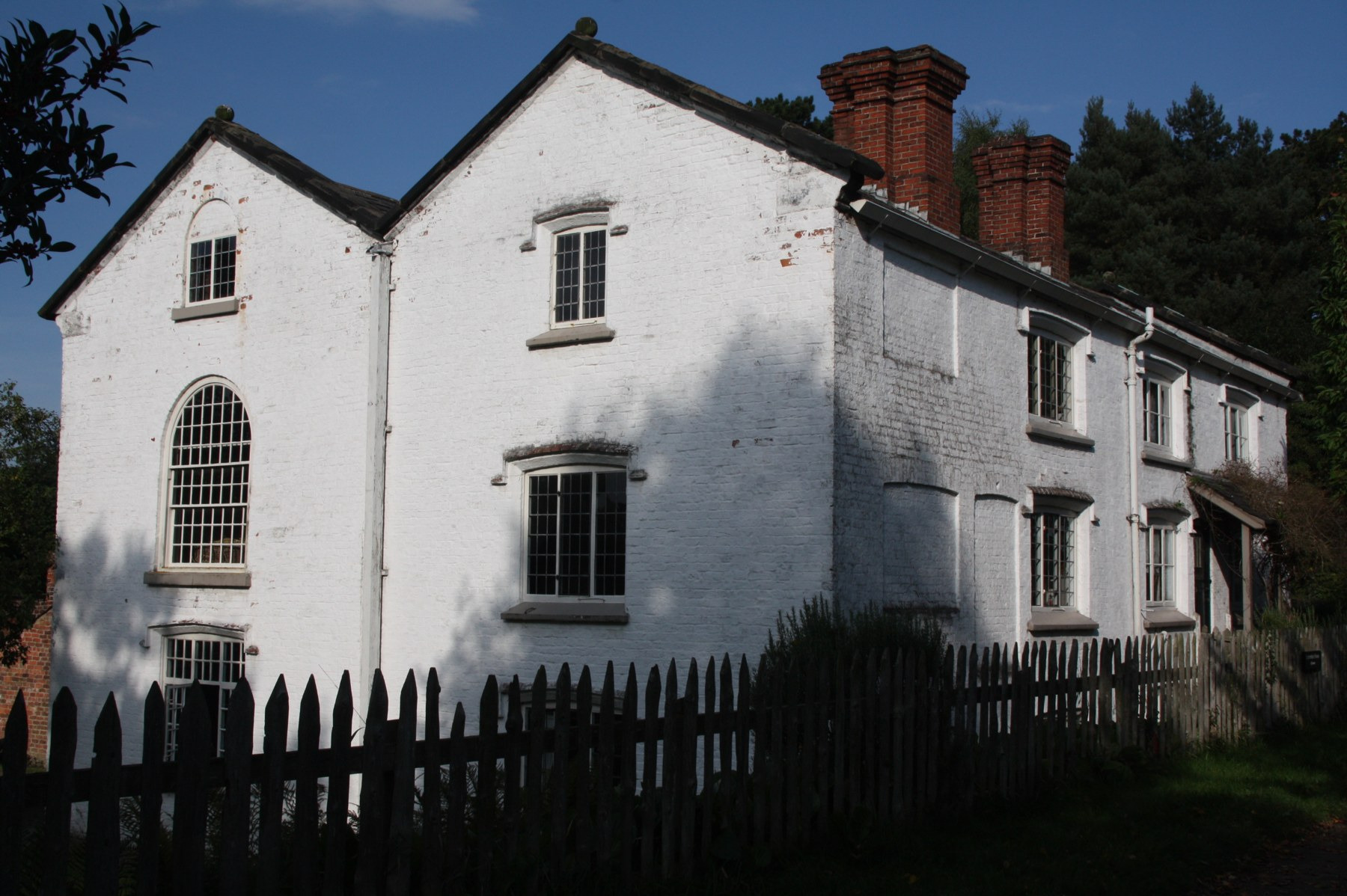 The red-brick Apprentice House and adjoining cottage at Quarry Bank, photographed in 2013.